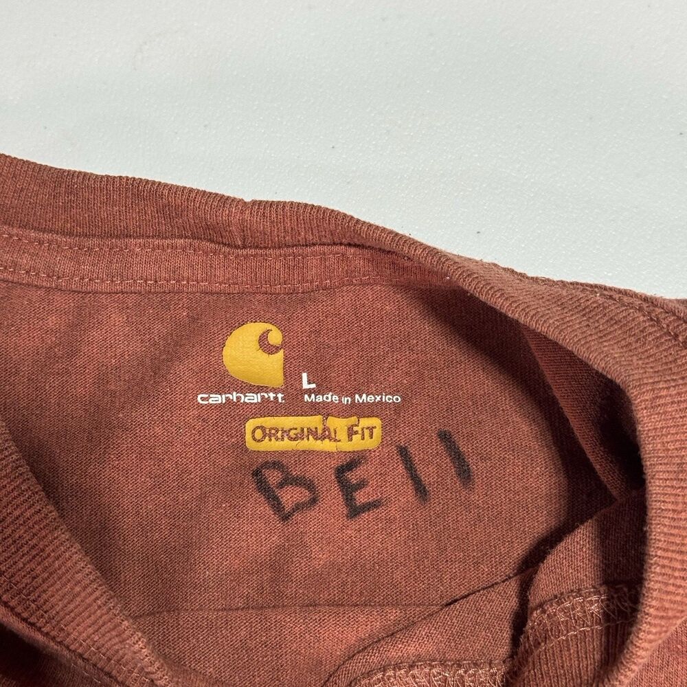 Lot Of 5 Carhartt Shirts Men's Large Original Fit Pocket Tee - Picture 13 of 16
